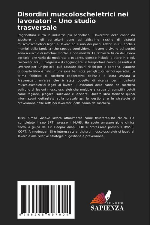 Produktbild: Disordini muscoloscheletrici nei lavoratori - Uno studio trasversale