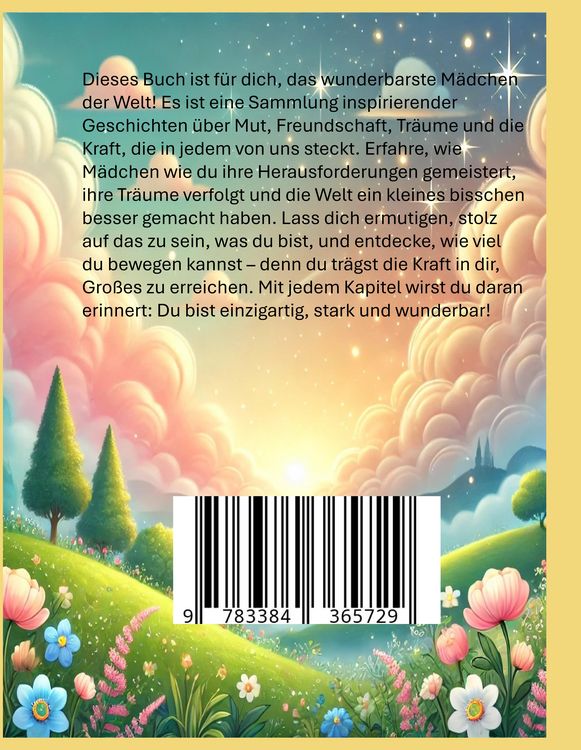 Produktbild: F&uuml;r das wunderbarste und gro&szlig;artigste M&auml;dchen der Welt (Geschenk f&uuml;r M&auml;dels) Inspirierende Geschichten &uuml;ber Mut, Freundschaft und Tr&auml;ume &ndash; Ein Buch f&uuml;r starke und kreative M&auml;dchen