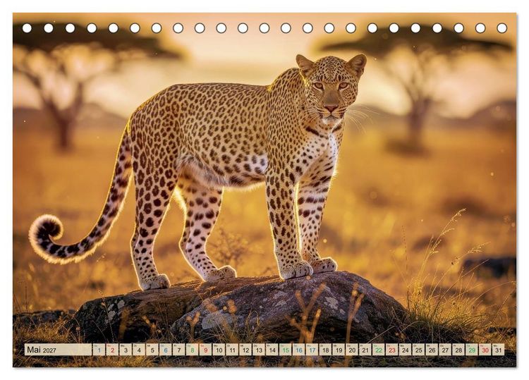 Produktbild: Gro&szlig;tiere - Weltweit (Tischkalender 2027 DIN A5 quer), CALVENDO Monatskalender