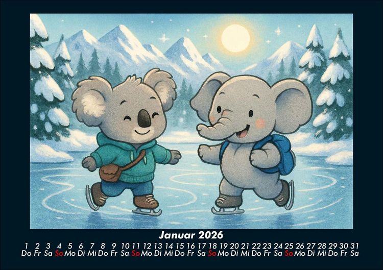 Produktbild: Kiki & Raffi - Reise durch Kanada 2026 Fotokalender DIN A5