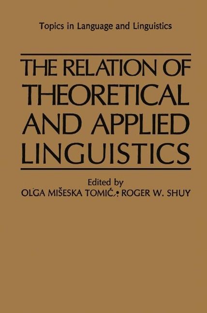 Produktbild: The Relation of Theoretical and Applied Linguistics
