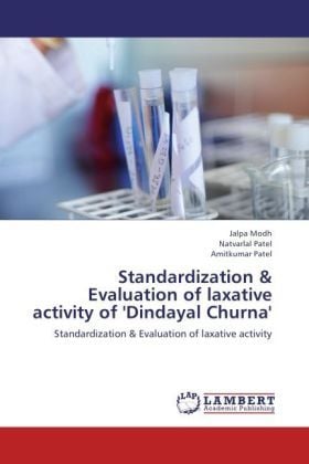 Produktbild: Modh, J: Standardization & Evaluation of laxative activity o