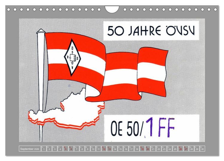 Produktbild: Austria calling - Amateurfunk in &Ouml;sterreich (Wandkalender 2026 DIN A4 quer), CALVENDO Monatskalender