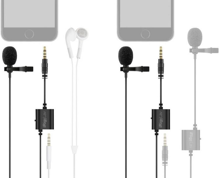 Produktbild: Ansteck Sprach-Mikrofon IK Multimedia MIC LAV &Uuml;bertragungsart (Details):Kabelgebunden inkl. Klammer, inkl. Windschutz