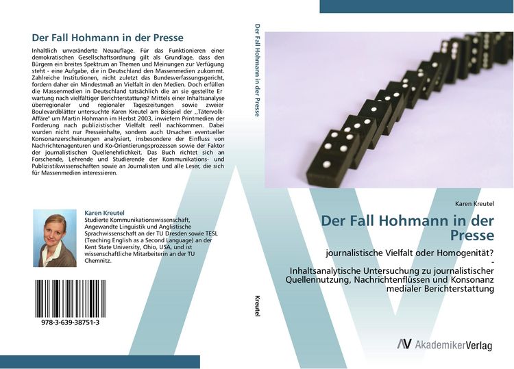 Produktbild: Der Fall Hohmann in der Presse