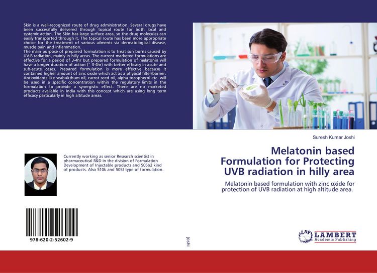 Produktbild: Melatonin based Formulation for Protecting UVB radiation in hilly area