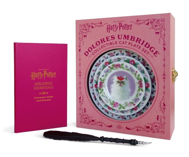 Produktbild: Harry Potter: Dolores Umbridge Collectible Cat Plate Set
