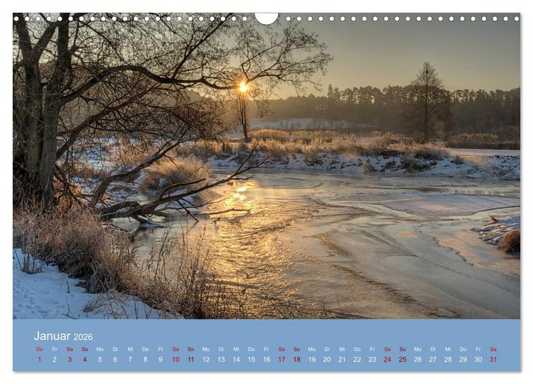 Produktbild: Das Jahr an der Naab zwischen Burglengenfeld und Kallm&uuml;nz (Wandkalender 2026 DIN A3 quer), CALVENDO Monatskalender