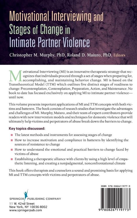 Produktbild: Motivational Interviewing and Stages of Change in Intimate Partner Violence