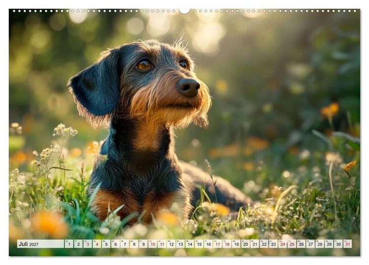 Produktbild: Lieblingshund Dackel (hochwertiger Premium Wandkalender 2027 DIN A2 quer), Kunstdruck in Hochglanz