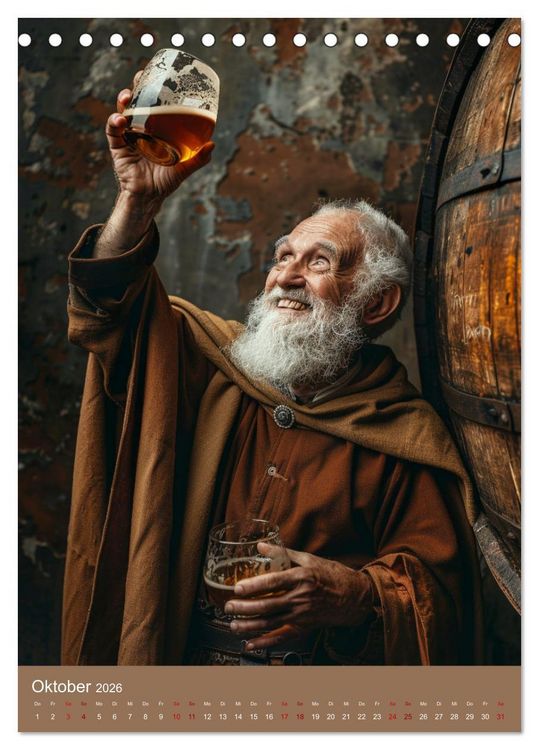 Produktbild: Bier-Liebe Von den Ahnen zu uns (Tischkalender 2026 DIN A5 hoch), CALVENDO Monatskalender