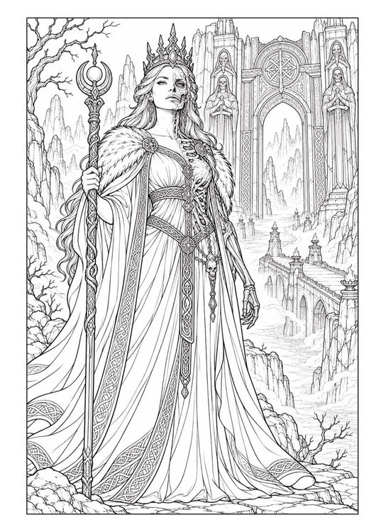 Produktbild: G&ouml;tter & Legenden &ndash; Fantasy Malbuch f&uuml;r Erwachsene mit 50 detailreichen Ausmalbildern