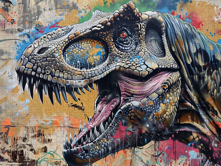 Produktbild: CALVENDO Puzzle T-Rex | 1000 Teile Lege-Gr&ouml;&szlig;e 64x48cm Foto-Puzzle f&uuml;r gl&uuml;ckliche Stunden