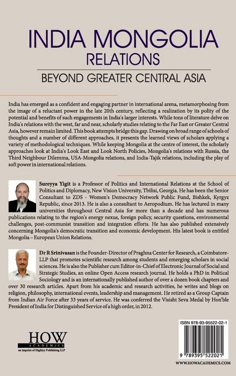 Produktbild: India-Mongolia Relations