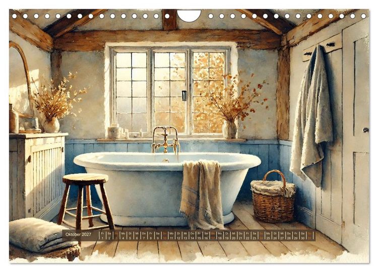 Produktbild: Im kleinen Cottage (Wandkalender 2027 DIN A4 quer), CALVENDO Monatskalender