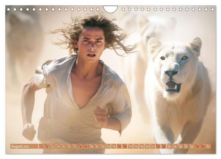 Produktbild: Mensch und Tier &ndash; W&uuml;stenfantasien (Wandkalender 2026 DIN A4 quer), CALVENDO Monatskalender