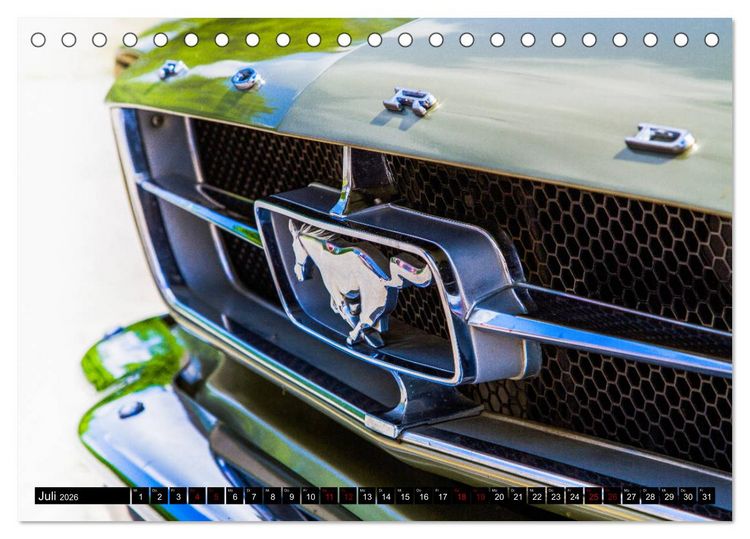 Produktbild: Ford Mustang - Die Legende (Tischkalender 2026 DIN A5 quer), CALVENDO Monatskalender