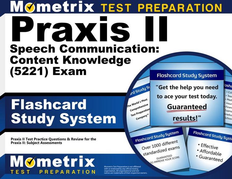 Produktbild: PRAXIS II Speech Communication: Content Knowledge (5221) Exam Flashcard Study System