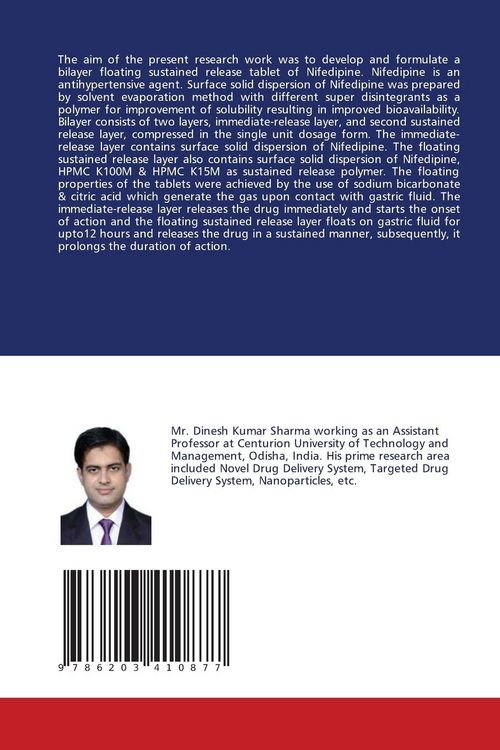 Produktbild: Formulation and Development of Bilayer Floating Tablets of Nifedipine