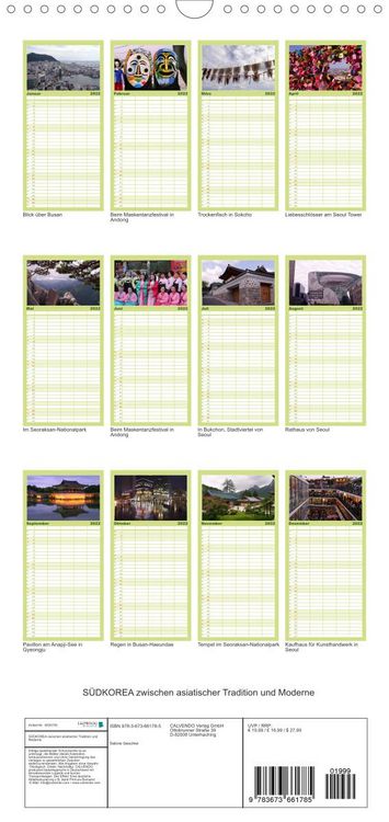 Produktbild: Familienplaner S&Uuml;DKOREA zwischen asiatischer Tradition und Moderne (Wandkalender 2022 , 21 cm x 45 cm, hoch)