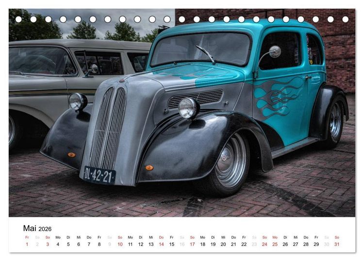 Produktbild: Custom Cars - M&auml;nnertr&auml;ume werden wahr (Tischkalender 2026 DIN A5 quer), CALVENDO Monatskalender