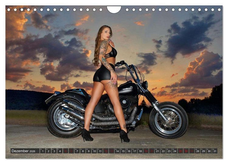 Produktbild: Motorr&auml;der und Sexy Girls (Wandkalender 2026 DIN A4 quer), CALVENDO Monatskalender