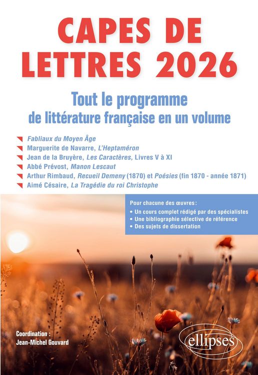 Produktbild: CAPES de Lettres 2026 - Tout le programme de litt&eacute;rature fran&ccedil;aise en un volume
