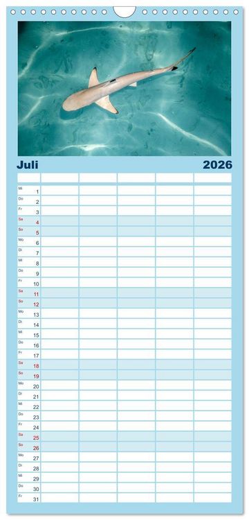 Produktbild: Familienplaner 2026 - Malediven &ndash; Das Paradies im Indischen Ozean III mit 5 Spalten (Wandkalender, 21 x 45 cm) CALVENDO