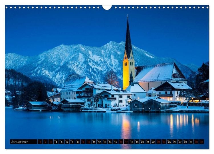 Produktbild: Berge. Alpenseen (Wandkalender 2027 DIN A3 quer), CALVENDO Monatskalender