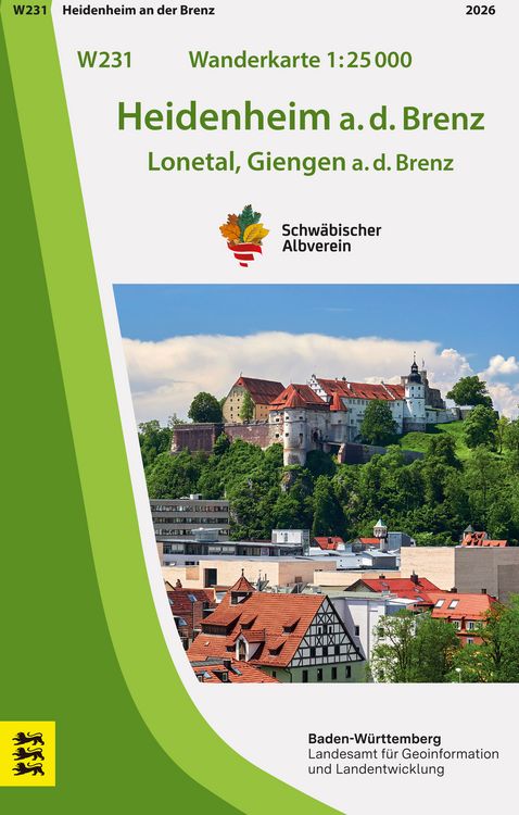 Produktbild: W231 Wanderkarte 1:25 000 Heidenheim a.d.Brenz