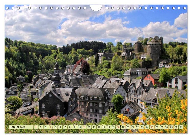 Produktbild: Die sch&ouml;nsten Orte der Eifel - Monschau (Wandkalender 2026 DIN A4 quer), CALVENDO Monatskalender
