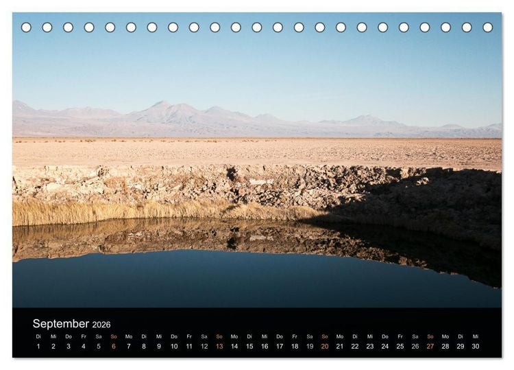 Produktbild: Atacama: Die W&uuml;ste im Norden Chiles (Tischkalender 2026 DIN A5 quer), CALVENDO Monatskalender