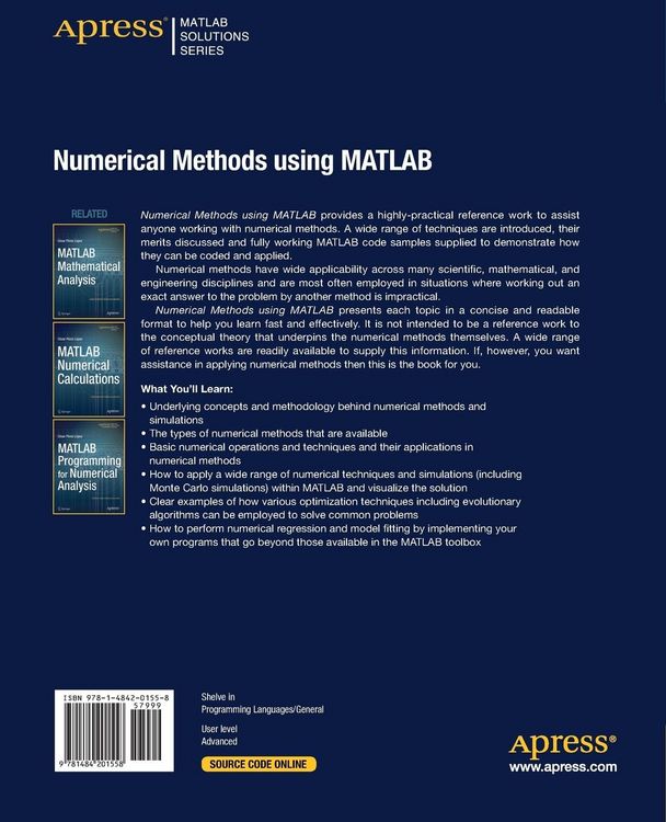 Produktbild: Numerical Methods using MATLAB