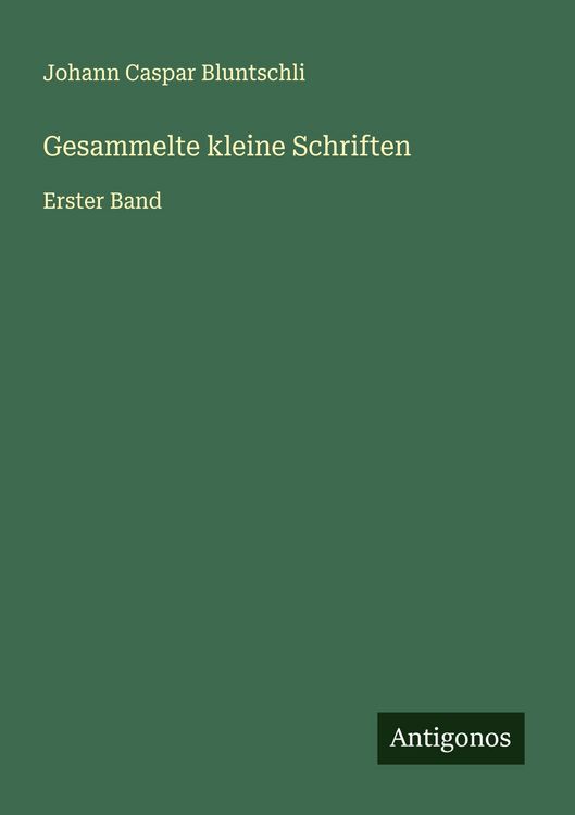 Produktbild: Gesammelte kleine Schriften