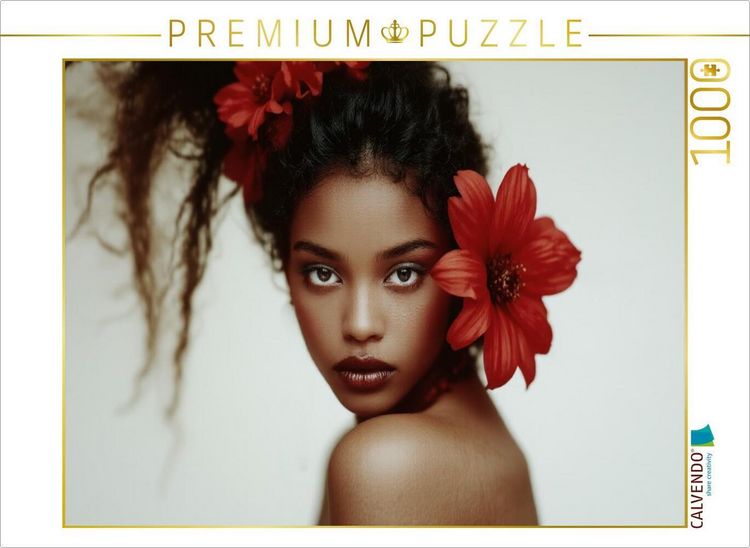 Produktbild: CALVENDO Puzzle Floral Muse | 1000 Teile Lege-Gr&ouml;&szlig;e 64x48cm Foto-Puzzle f&uuml;r gl&uuml;ckliche Stunden