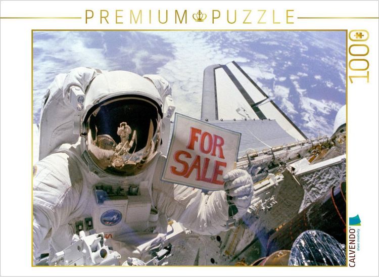 Produktbild: CALVENDO Puzzle Astronaut beim Scherzen | 1000 Teile Lege-Gr&ouml;&szlig;e 64x48cm Foto-Puzzle f&uuml;r gl&uuml;ckliche Stunden