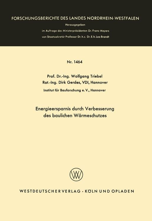 Produktbild: Energieersparnis durch Verbesserung des baulichen W&auml;rmeschutzes