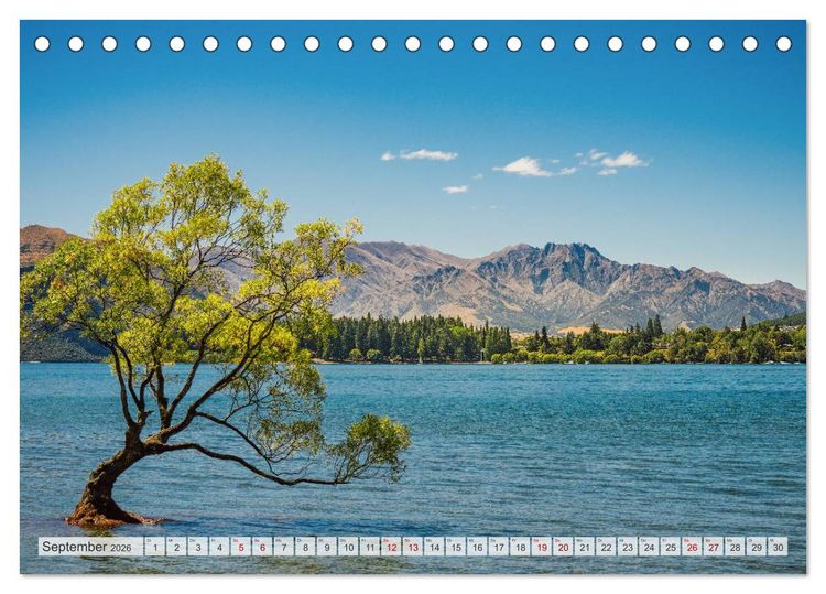 Produktbild: Neuseeland - Am Ende der Welt (Tischkalender 2026 DIN A5 quer), CALVENDO Monatskalender