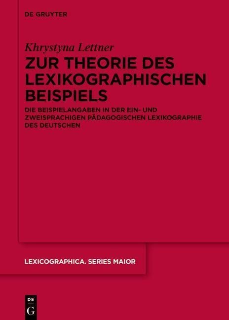 Produktbild: Zur Theorie des lexikographischen Beispiels