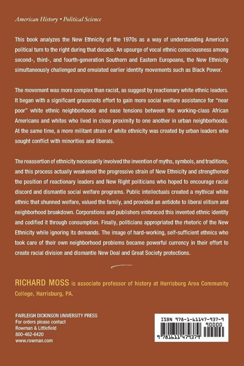 Produktbild: Creating the New Right Ethnic in 1970s America