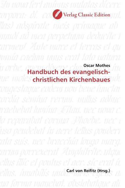 Produktbild: Mothes, O: Handbuch des evangelisch-christlichen Kirchenbaue