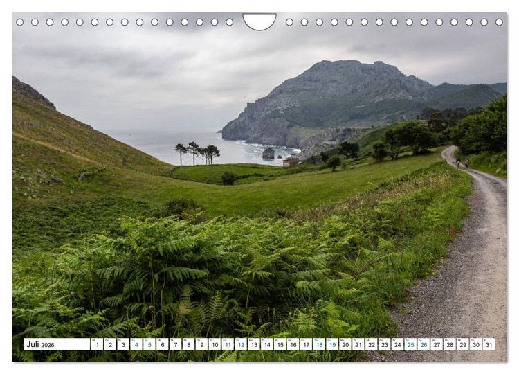 Produktbild: Der n&ouml;rdliche Jakobsweg (Wandkalender 2026 DIN A4 quer), CALVENDO Monatskalender