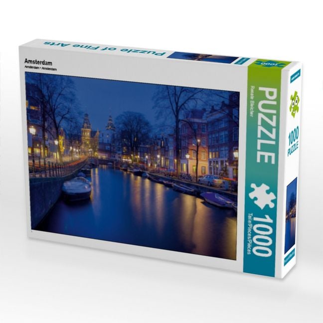 Produktbild: CALVENDO Puzzle Amsterdam | 1000 Teile Lege-Gr&ouml;&szlig;e 64 &times; 48 cm Foto-Puzzle f&uuml;r gl&uuml;ckliche Stunden