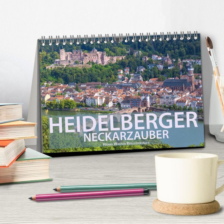 Produktbild: Heidelberger Neckarzauber (Tischkalender 2026 DIN A5 quer), CALVENDO Monatskalender
