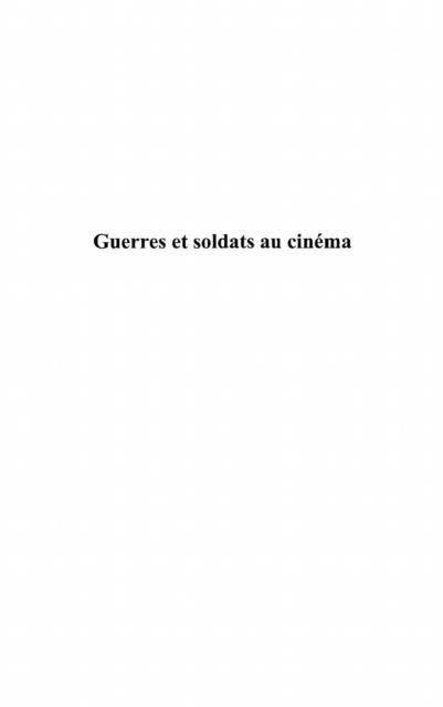 Produktbild: Guerres et soldats au cinema