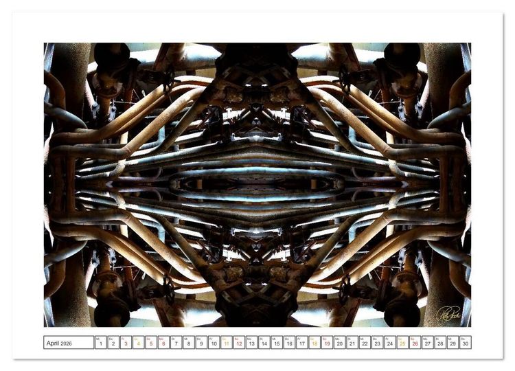Produktbild: Faszination Spiegelung - Industrie und Technik (Wandkalender 2026 DIN A3 quer), CALVENDO Monatskalender