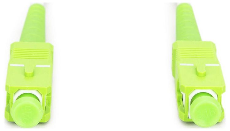 Produktbild: Digitus DK-2922A-05-SCA-SX Glasfaser LWL, Glasfaser Anschlusskabel 500 cm Wei&szlig;, Gr&uuml;n, Limettengr&uuml;n, lime green [1x SC APC-Stecker - 1x SC APC-Steck