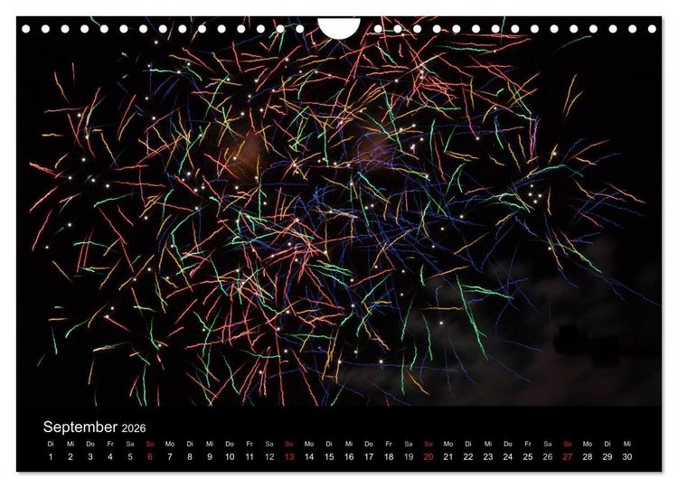 Produktbild: Feuerwerk (Wandkalender 2026 DIN A4 quer), CALVENDO Monatskalender