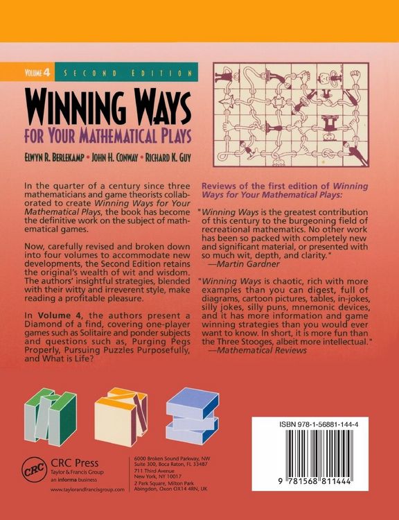 Produktbild: Winning Ways for Your Mathematical Plays, Volume 4