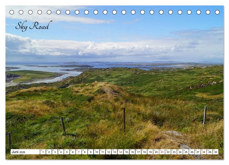 Produktbild: Irische Landschaften - Rund um die gr&uuml;ne Insel (Tischkalender 2026 DIN A5 quer), CALVENDO Monatskalender
